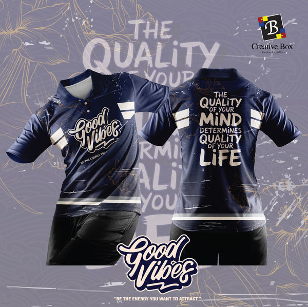 Limited Edition POSITIVE VIBES QUOTE Jersey and Jacket #02