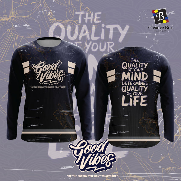 Limited Edition POSITIVE VIBES QUOTE Jersey and Jacket #02