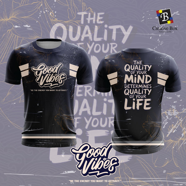 Limited Edition POSITIVE VIBES QUOTE Jersey and Jacket #02