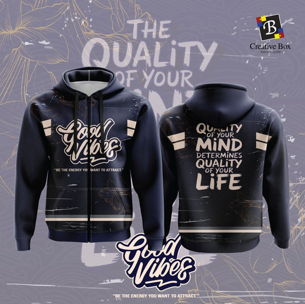 Limited Edition POSITIVE VIBES QUOTE Jersey and Jacket #02