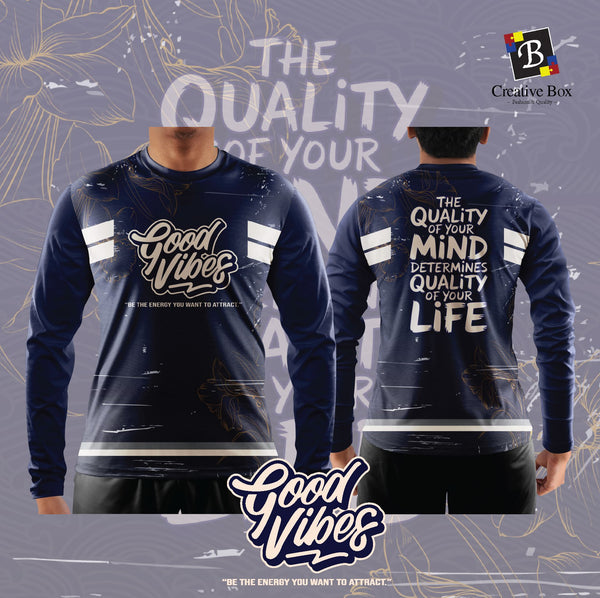 Limited Edition POSITIVE VIBES QUOTE Jersey and Jacket #02
