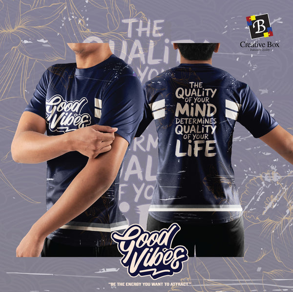 Limited Edition POSITIVE VIBES QUOTE Jersey and Jacket #02