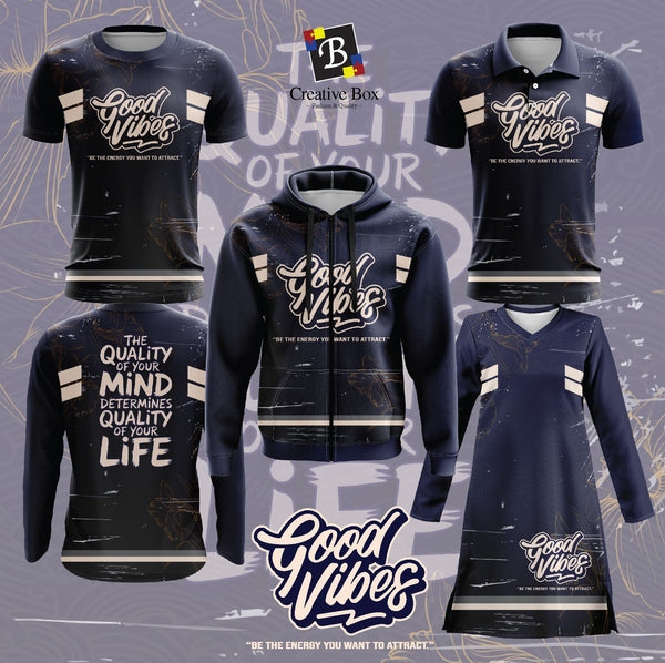 Limited Edition POSITIVE VIBES QUOTE Jersey and Jacket #02