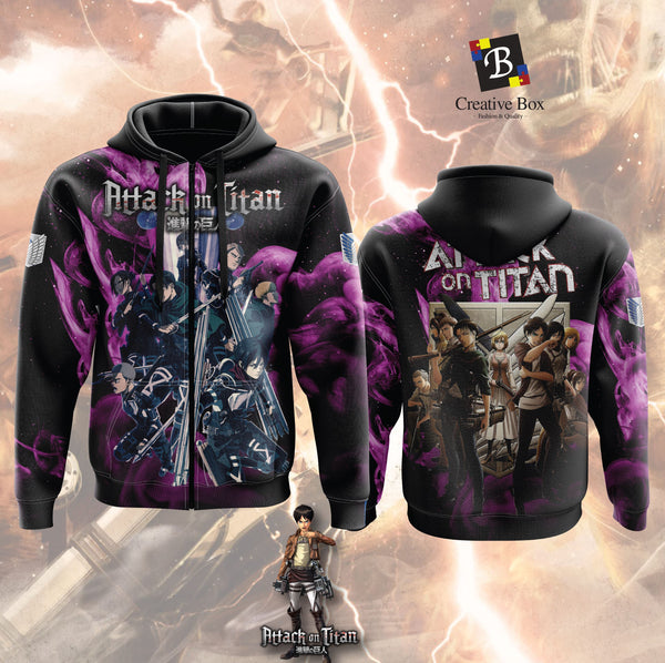 2021 Latest Design Anime Jacket and Jersey (ATTACK ON TITAN ) #02