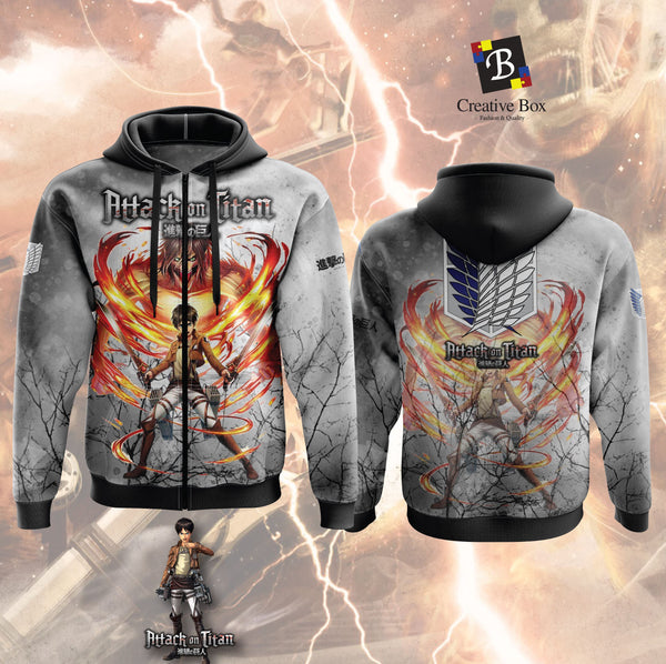 2021 Latest Design Anime Jacket and Jersey (ATTACK ON TITAN ) #01