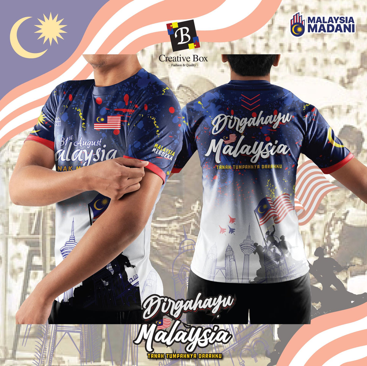 Limited Edition Merdeka Malaysia Jacket and Jersey #06 โ Creative Box